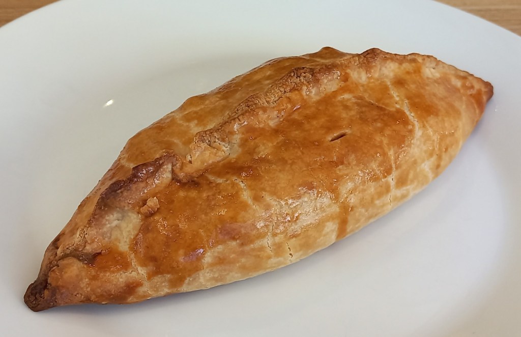 Freshly baked Cornish pasty